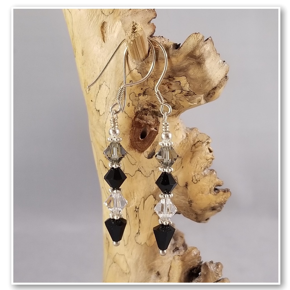 Swarovski & Sterling Silver Earrings